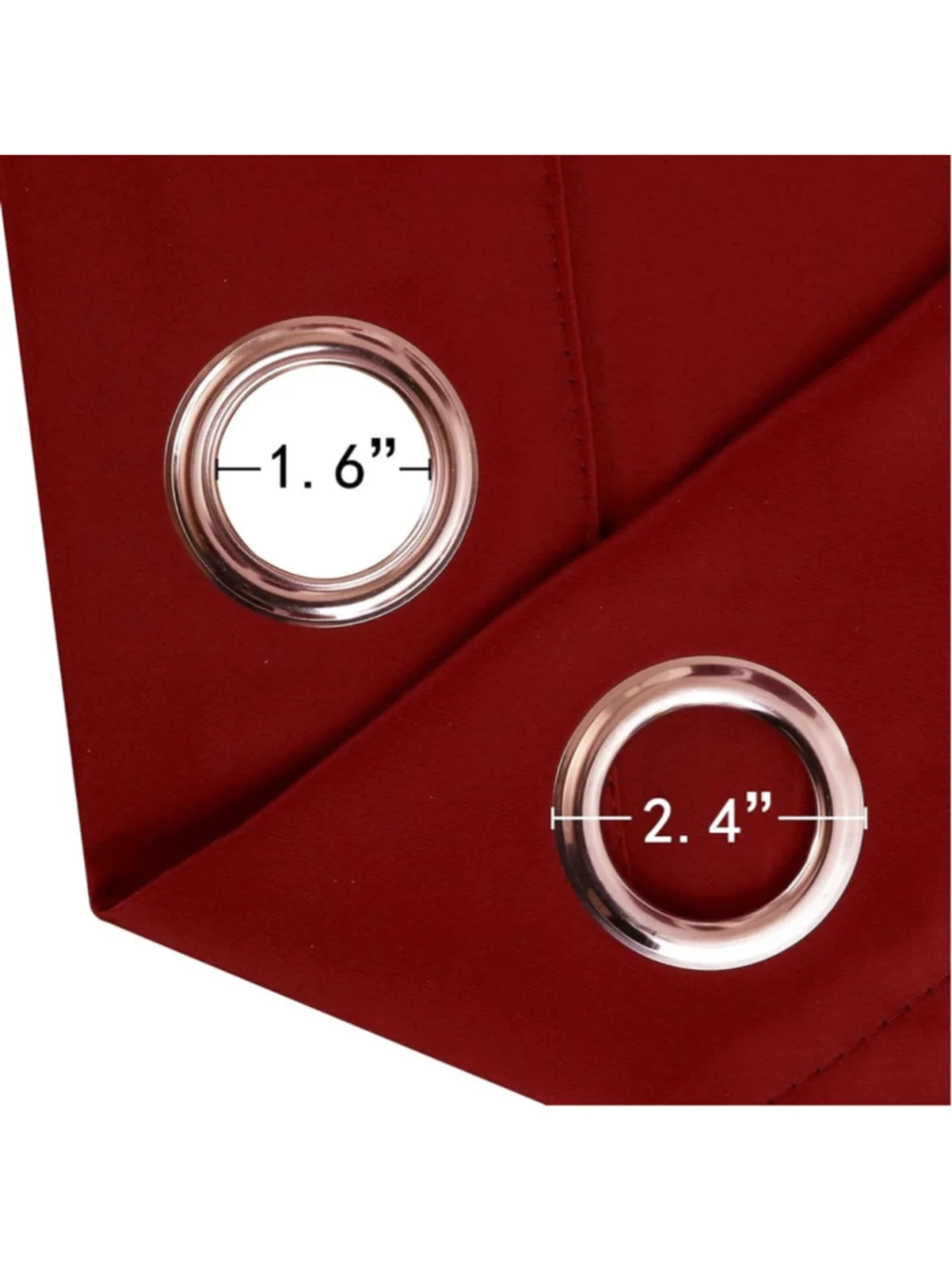 NEW LEMOMO Bright Red Insulated Blackout Curtains 52” x 84” Grommet Set of 2 NWT